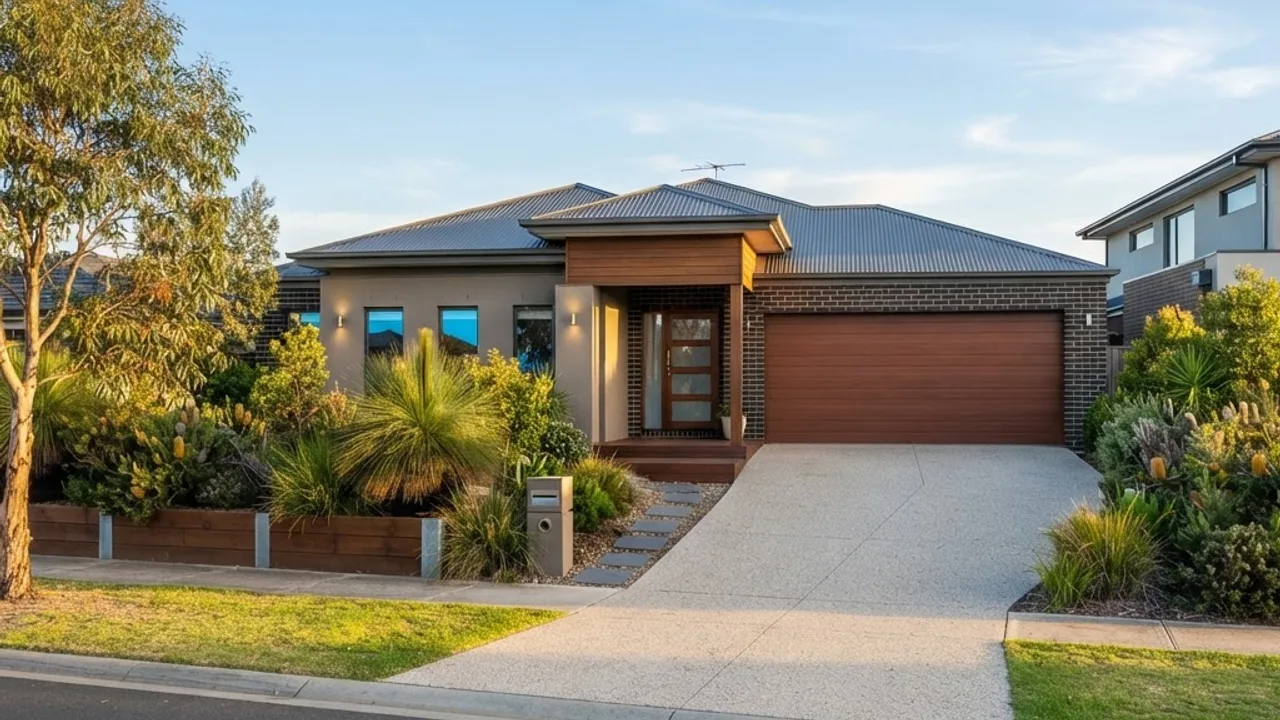 A contemporary Australian home photographed from the street